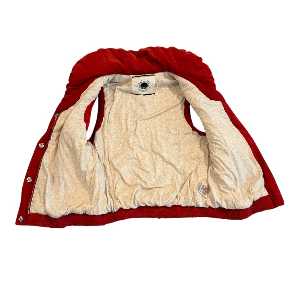 Daughters of the Liberation XS Red‎ Corduroy Quilted Shawl Collar Puffer Vest - Picture 7 of 10